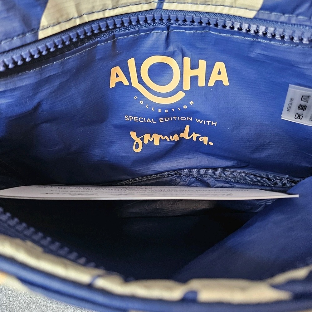 Aloha Collection Le Tour Crossbody Bag Pape'ete by Samudra Neon Moon on Navy - Picture 3 of 4